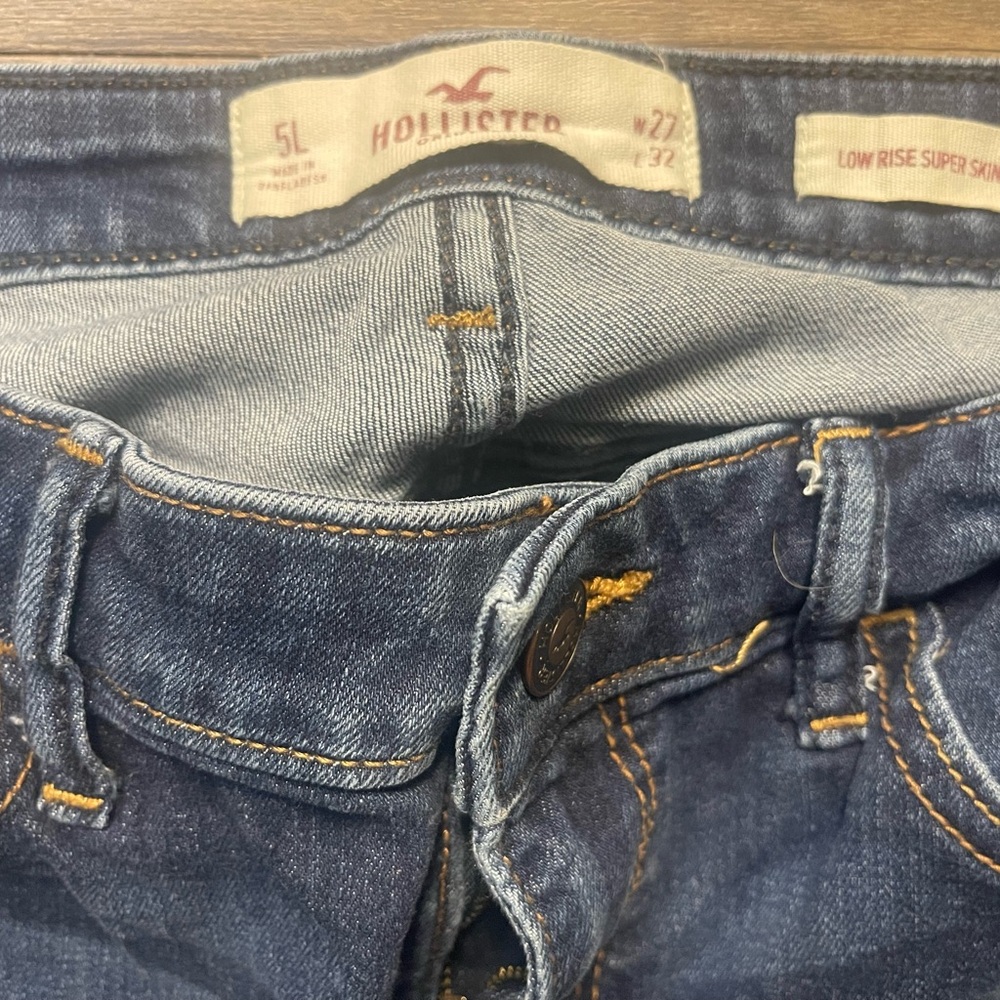 Hollister Women’s Dark Blue Skinny Jeans sz 5L